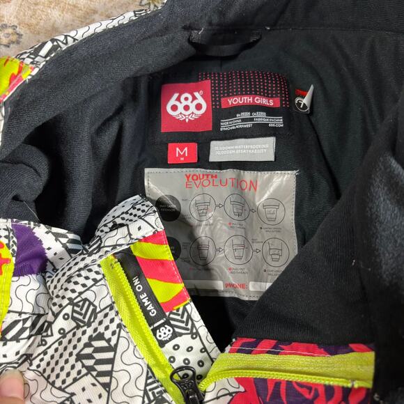 686 Youth Girls Snow Pants Snowboarding Skiing Winter Outdoor Pants Size Medium - Picture 8 of 16